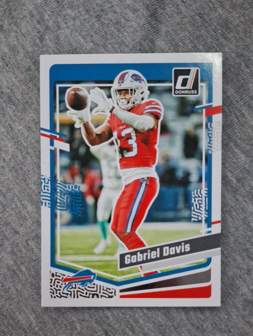 NFL Gabriel Davis Red and White Donruss Trading Card